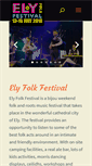 Mobile Screenshot of elyfolkfestival.co.uk