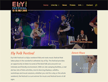 Tablet Screenshot of elyfolkfestival.co.uk